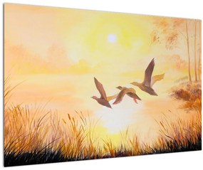Tablou - Macarale la apus de soare (90x60 cm)