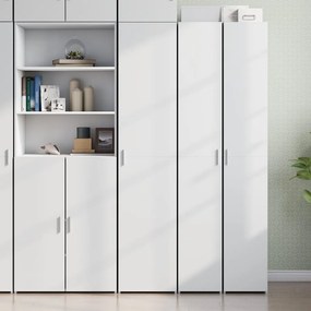 vidaXL Dulap înalt, alb, 40x42,5x185 cm, lemn prelucrat