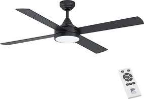 Ventilator LED dimabil de tavan TRINIDAD LED/20W/230V negru Eglo 35085 + telecomandă