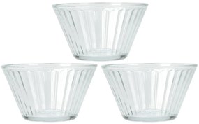 Set de boluri de sticlă EH Stripes 3 buc, 300 ml