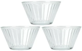 Set de boluri de sticlă EH Stripes 3 buc, 300 ml