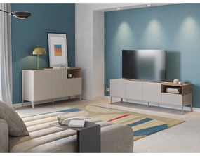 Comodă crem 140x80 cm Cailin – Marckeric