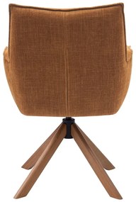 Set de scaune de sufragerie portocaliu 2 buc. tapițat Marilla – Unique Furniture