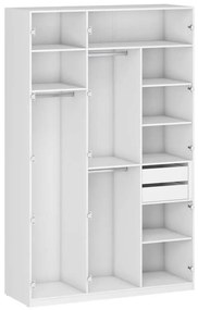 Corp dulap Unity - 150 cm, pentru haine, alb