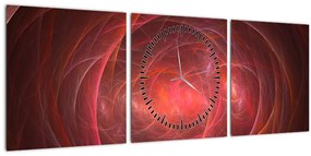 Tabloul modern abstract (cu ceas) (90x30 cm)