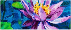 Tablou - Nufăr pe apă (120x50 cm)