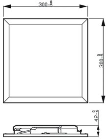 Plafonieră LED dimabilă SLIM SCENE SWITCH LED/12W/230V 2700K