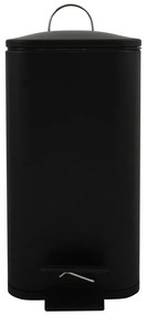 Coș de gunoi negru mat cu pedală din oțel 5 l Erik – Spirella