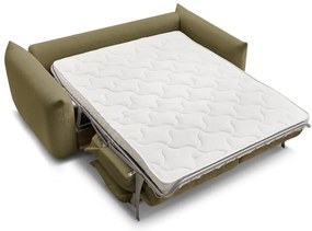 Canapea verde extensibilă 214 cm Ernest – Bobochic Paris