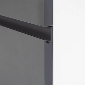 Vario Pull 80 dulap de bază cu chiuvetă alb-antracit