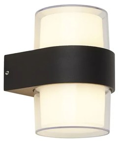 Aplica LED moderna pentru iluminat exterior ambiental Outdoor 25123-2BK SRT
