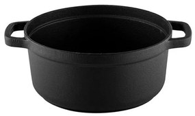 Cratita din fonta Muhler Tika MR-2448CI, 24x10,5 cm, 3,4 L, Inductie, Negru