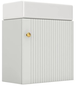 Mobilă de baie cu lavoar și dulap sub lavoar, Alb | Aosom Romania