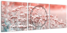 Tablou - Flori de câmp (cu ceas) (90x30 cm)
