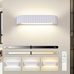 Brilagi - Aplica LED dimerizabilă FALCON MODERN LED/14W/230V 40 cm albă + telecomandă
