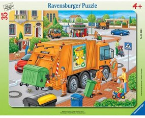 PUZZLE MASINA DE COLECTAT GUNOI, 35 PIESE (RVSPC06346)