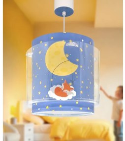 Dalber 76632 - Lustră pentru copii MOON DREAMS 1xE27/15W/230V albastru