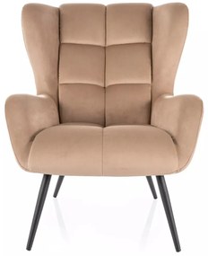 Fotoliu Louis velvet bej Blu28