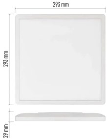 Plafonieră LED FLORI LED/18W/230V 4000K alb 29x29 cm