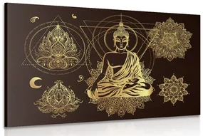 Tablou Buddha de aur