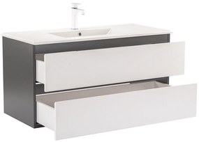 Dulap inferior Vario Forte 100 cu lavoar antracit-alb