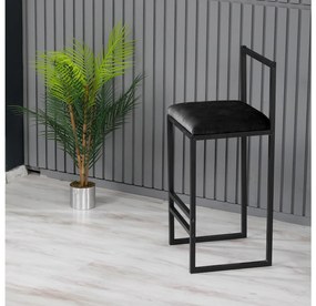 Scaun tip bar Nathaniel (Negru). 1089656
