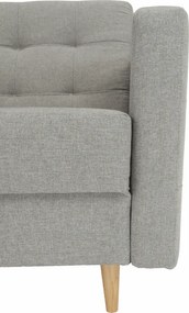Fotoliu complet tapiţat, material textil gri, AMEDIA
