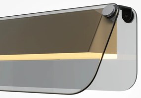 Aplica de perete LED design minimalist Flat, fumuriu