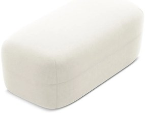 Taburet alb cu tapițerie din catifea Moana – Makamii