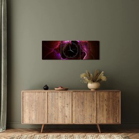 Tablou - abstracția cu nori (cu ceas) (90x30 cm)