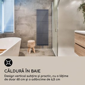 Blumfeldt Delgado, 180 x 60, radiator, radiator de baie, radiator tubular, 1065 W, apă caldă, 1/2