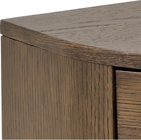 Noptieră în culoare naturală închisă cu aspect de lemn de stejar Paron – Actona