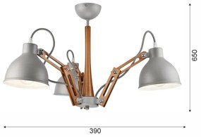 Lustr aplicat MARCELLO 3xE27/60W/230V