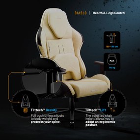 Scaun Gaming Diablo X.One Prime Broken Gold Normal Size