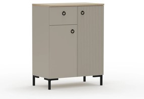 Comodă Demandaron 3 (taupe + stejar silverjack). 1116809