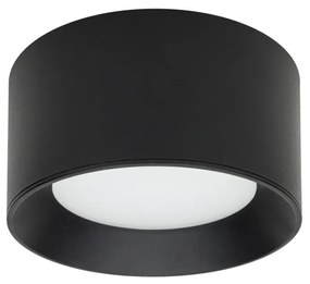 Plafoniera moderna neagra rotunda cu led Italux Sirius d15