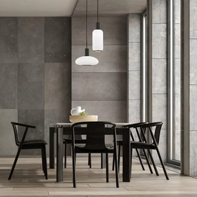 Lustra cu 2 pendule design modern SAGUNTO, negru