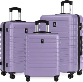 Set de valize rigide NEW YORK, 3 piese, ABS, mov deschis Deuba
