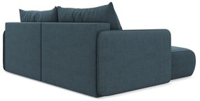 Colțar albastru extensibil/cu spațiu de depozitare (cu colț pe partea stângă) Nanea – Makamii