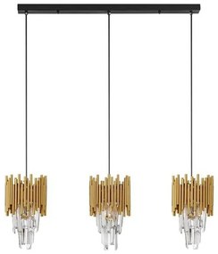 Lustra suspendata design elegant MAGNOLIA 3L aurie