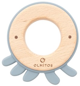 Jucarie dentitie din lemn si silicon Olmitos octopus