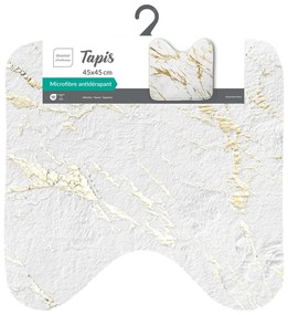 Covoraș de baie alb-auriu 45x45 cm Aquamarbre – douceur d'intérieur