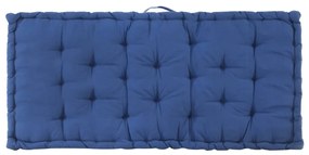 Perna podea canapea din paleti, bleu, 120 x 80 x 10 cm, bumbac 1, Albastru deschis, 120 x 80 x 10 cm
