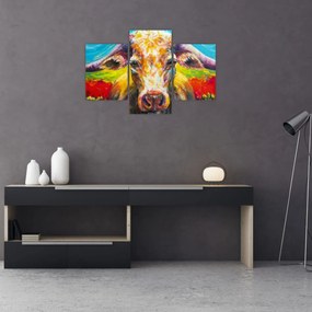 Tablou - Vacă pictată (90x60 cm)
