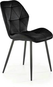 Scaun bucatarie material textil K453, negru, 48x53x86 cm