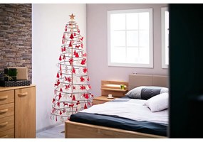 Steluță din lemn pentru brad de Crăciun Spira Large