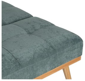 Canapea turcoaz extensibilă cu tapițerie din chenille 178 cm – Ixia