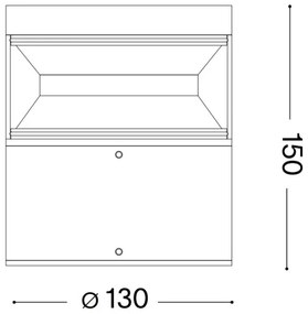Lampă LED de exterior Ideal Lux BOEING LED/14W/230V 15 cm IP65 maro