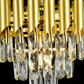 Brilagi - Lustră aplicată ECLIPSE 5xE14/10W/230V, Ø 38 cm, auriu