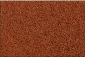 Fotoliu bean bag portocaliu cu tapițerie din blană artificială Lilibet – Bobochic Paris